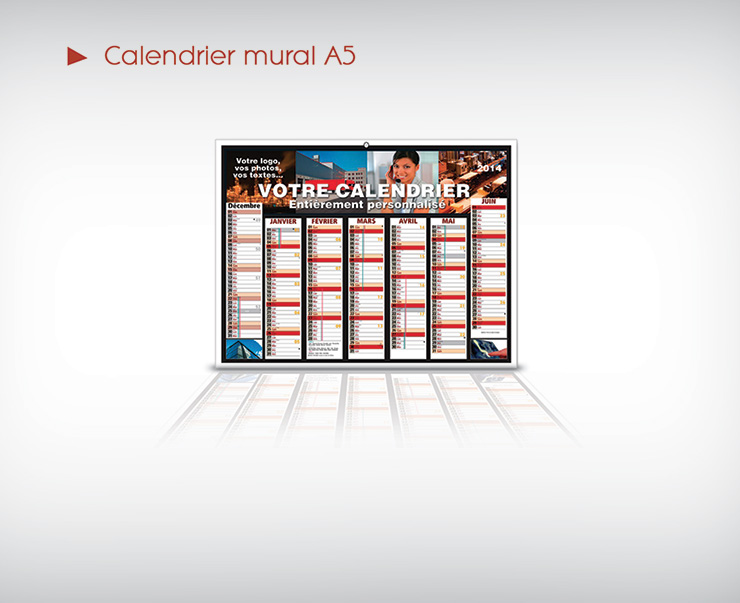 Calendrier mural A5