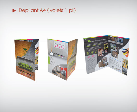 Dépliant A4 (1 pli)